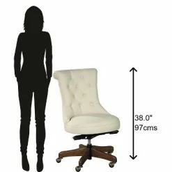 Discount 🥰 Hekman 79226 Hekman Scrolled Back Armless Desk Chair 7-9226 Special Reserve 🌟