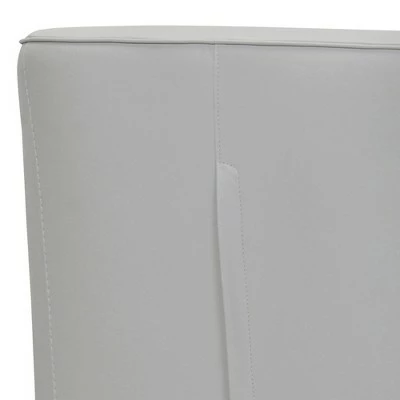 New ๐ Whitney Genuine Leather Swivel Barrel Chair Dove Gray - Armen Living ๐ 7 New ๐ Whitney Genuine Leather Swivel Barrel Chair Dove Gray - Armen Living ๐ - Image 6