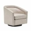 Buy 🎉 Classic Barrel Swivel Chair Distressed Tan Faux Leather - WOVENBYRD 🧨 -Living Room Chairs Sales unnamed file 14697