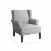 Budget ⌛ Emerson Wingback Accent Chair - HomePop Marled Grey ✔️ 2 Budget ⌛ Emerson Wingback Accent Chair - HomePop Marled Grey ✔️ -Living Room Chairs Sales unnamed file 14801