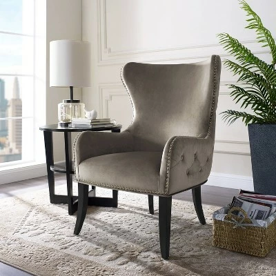 Budget 😀 Salem Round Back Chair - Linon Beige 🎁 6 Budget 😀 Salem Round Back Chair - Linon Beige 🎁 - Image 4