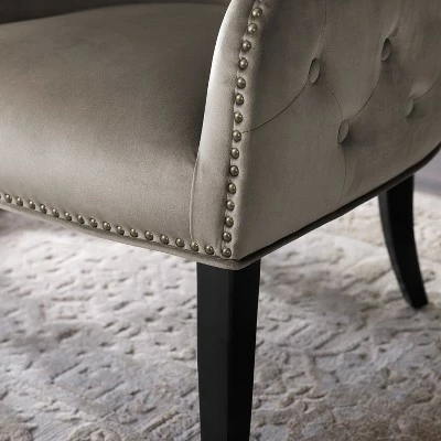 Budget 😀 Salem Round Back Chair - Linon Beige 🎁 7 Budget 😀 Salem Round Back Chair - Linon Beige 🎁 - Image 5