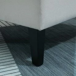 Buy 🎉 HomCom Linen Fabric Button Tufted Tall Wingback Accent Chair with Wooden Legs 🌟 -Living Room Chairs Sales unnamed file 14850