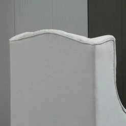 Buy 🎉 HomCom Linen Fabric Button Tufted Tall Wingback Accent Chair with Wooden Legs 🌟 -Living Room Chairs Sales unnamed file 14851