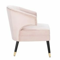 Best reviews of ✔️ Stazia Wingback Accent Chair Pale Pink/Black - Safavieh 🔔 -Living Room Chairs Sales unnamed file 14856