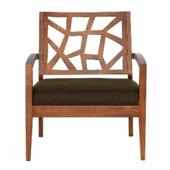 Outlet 💯 Jennifer Modern Lounge Chair Dark Brown - Baxton Studio 🤩