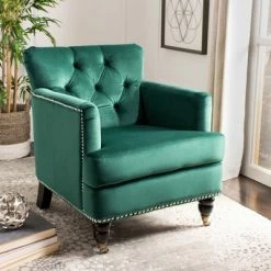 Brand new 😍 Colin Tufted Club Chair - Safavieh ⌛
