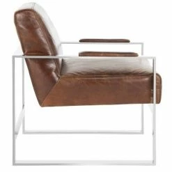 Top 10 🛒 Parkgate Occassional Leather Chair Vintage Brown - Safavieh 🎁 -Living Room Chairs Sales unnamed file 1545