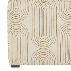 Deals 🛒 French Seamed Corner Chair Oblong Mustard - Project 62™ ✨ -Living Room Chairs Sales unnamed file 1580