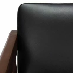 Cheapest 😉 Éclair Mid-Century Leather Chair Black/Brown - Safavieh 🎉 -Living Room Chairs Sales unnamed file 1604
