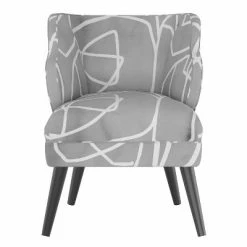 Promo 🤩 Mandolene Accent Chair Mona Abstract Gray - Project 62™ 😀