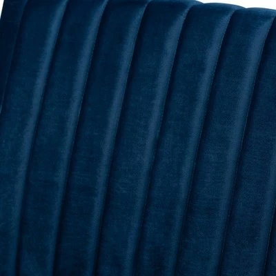 Hot Sale β¨ Janelle Velvet Fabric Upholstered Living Room Accent Chair Royal Blue/Gold - Baxton Studio π 6 Hot Sale β¨ Janelle Velvet Fabric Upholstered Living Room Accent Chair Royal Blue/Gold - Baxton Studio π - Image 4