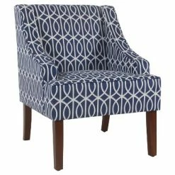 Best Sale 🛒 Swoop Accent Armchair - HomePop Bold Paisley 😀 -Living Room Chairs Sales unnamed file 164