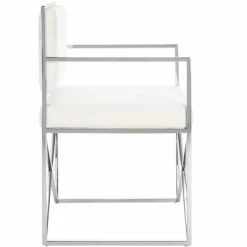 Coupon ⭐ Kian Velvet Directors Chair - White/Silver - Safavieh 🤩 -Living Room Chairs Sales unnamed file 1674