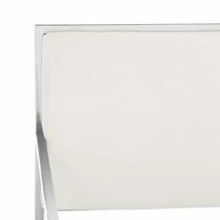 Coupon ⭐ Kian Velvet Directors Chair - White/Silver - Safavieh 🤩 -Living Room Chairs Sales unnamed file 1678