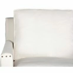 Deals ⌛ Hollywood Glam Tufted Acrylic White Club Chair W/ Silver Nail Heads - White/Clear - Safavieh 👏 -Living Room Chairs Sales unnamed file 1683