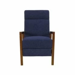 Best reviews of 🎉 Neihart Contemporary Fabric Waterfall Back Pushback Recliner - Christopher Knight Home Navy Blue/brown 🎁 -Living Room Chairs Sales unnamed file 1772