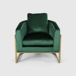 Cheapest 🌟 Briarcliff Modern Glam Velvet Armchair - Christopher Knight Home Green 👍 -Living Room Chairs Sales unnamed file 1779