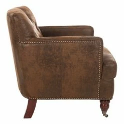 Best Pirce ✔️ Colin Tufted Club Chair - Safavieh Dark Taupe 😍 -Living Room Chairs Sales unnamed file 1793