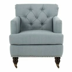 Best Pirce ✔️ Colin Tufted Club Chair - Safavieh Dark Taupe 😍 -Living Room Chairs Sales unnamed file 1800