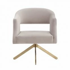 Cheap 🛒 Quartz Swivel Accent Chair - Safavieh Pale Taupe/gold 💯 -Living Room Chairs Sales unnamed file 1807
