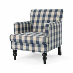 Cheapest ⌛ Harrison Tufted Club Chair - Christopher Knight Home Blue 🥰 -Living Room Chairs Sales unnamed file 1812