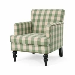 Cheapest ⌛ Harrison Tufted Club Chair - Christopher Knight Home Blue 🥰 -Living Room Chairs Sales unnamed file 1814
