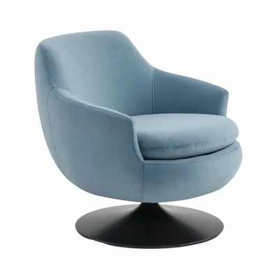 Cheap ๐ Citine Velvet Swivel Accent Chair - Safavieh Light Blue/black โค๏ธ 4 Cheap ๐ Citine Velvet Swivel Accent Chair - Safavieh Light Blue/black โค๏ธ - Image 2