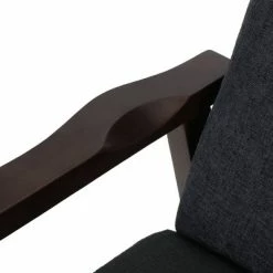 Outlet 🥰 Plevna Contemporary Fabric Upholstered Pushback Recliner - Christopher Knight Home Charcoal/chocolate Brown 🎉 -Living Room Chairs Sales unnamed file 1826