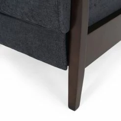 Outlet 🥰 Plevna Contemporary Fabric Upholstered Pushback Recliner - Christopher Knight Home Charcoal/chocolate Brown 🎉 -Living Room Chairs Sales unnamed file 1827