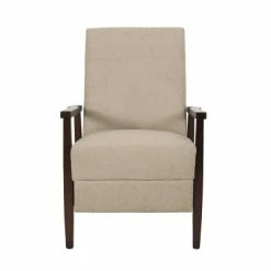 Outlet 🥰 Plevna Contemporary Fabric Upholstered Pushback Recliner - Christopher Knight Home Charcoal/chocolate Brown 🎉 -Living Room Chairs Sales unnamed file 1831