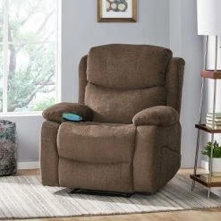 Cheapest ✔️ Porterdale Contemporary Pillow Tufted Massage Recliner - Christopher Knight Home Charcoal 😉