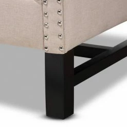 Brand new 🧨 Charrette Button Tufted Armchair - Baxton Studio Gray 🧨 -Living Room Chairs Sales unnamed file 1894