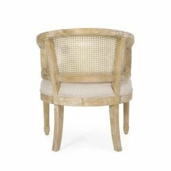 Flash Sale 🥰 Steinaker French Country Wood and Cane Accent Chair - Christopher Knight Home Beige/natural ✨ -Living Room Chairs Sales unnamed file 1933
