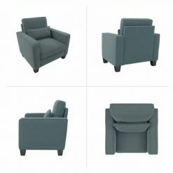 Coupon ❤️ Stockton Accent Chair with Arms Herringbone Fabric - Bush Furniture Cream 🔔 -Living Room Chairs Sales unnamed file 1951