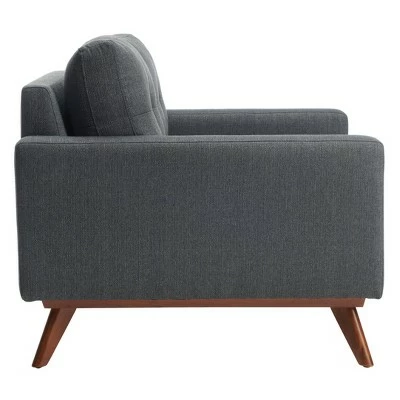 Outlet ๐ Gneiss Modern Linen Armchair Slate Gray - Safavieh โญ 5 Outlet ๐ Gneiss Modern Linen Armchair Slate Gray - Safavieh โญ - Image 3