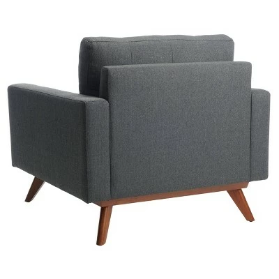 Outlet ๐ Gneiss Modern Linen Armchair Slate Gray - Safavieh โญ 7 Outlet ๐ Gneiss Modern Linen Armchair Slate Gray - Safavieh โญ - Image 5