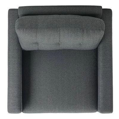 Outlet ๐ Gneiss Modern Linen Armchair Slate Gray - Safavieh โญ 8 Outlet ๐ Gneiss Modern Linen Armchair Slate Gray - Safavieh โญ - Image 6