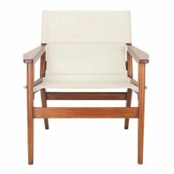 Best deal 😉 Culkin Leather Sling Chair - Safavieh White 👍 -Living Room Chairs Sales unnamed file 1985