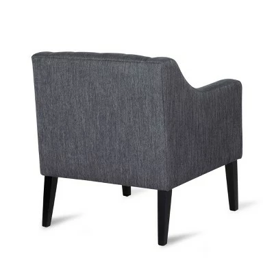 New ๐ฅ Deanna Contemporary Fabric Tufted Accent Chair - Christopher Knight Home Dark Beige/espresso ๐ฏ 4 New ๐ฅ Deanna Contemporary Fabric Tufted Accent Chair - Christopher Knight Home Dark Beige/espresso ๐ฏ - Image 2