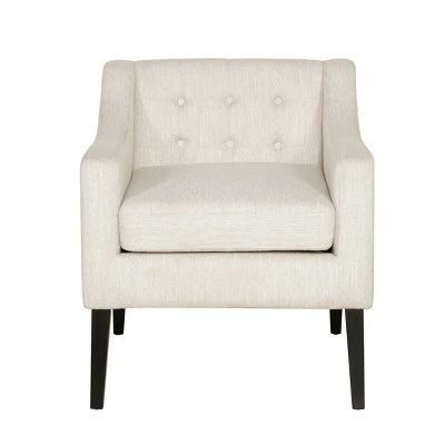 New ๐ฅ Deanna Contemporary Fabric Tufted Accent Chair - Christopher Knight Home Dark Beige/espresso ๐ฏ 12 New ๐ฅ Deanna Contemporary Fabric Tufted Accent Chair - Christopher Knight Home Dark Beige/espresso ๐ฏ - Image 10