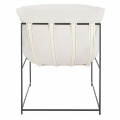 Outlet 👍 Portland Pillow Top Accent Chair Ivory/Black - Safavieh ⭐ -Living Room Chairs Sales unnamed file 2000