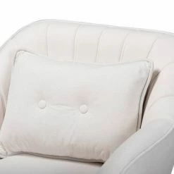 Discount 🛒 Valentina Velvet Natural Wood Armchair - Baxton Studio Beige 🎁 -Living Room Chairs Sales unnamed file 2044