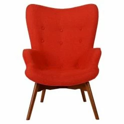 Promo 🔥 Hariata Fabric Contour Chair - Christopher Knight Home Burnt Orange 🔔 -Living Room Chairs Sales unnamed file 2063