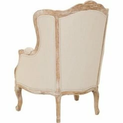 Top 10 👏 Fallon Linen Wing Chair - Natural Linen - Safavieh 🎉 -Living Room Chairs Sales unnamed file 2086