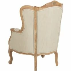Top 10 👏 Fallon Linen Wing Chair - Natural Linen - Safavieh 🎉 -Living Room Chairs Sales unnamed file 2087