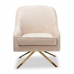 New 👍 Amaya Velvet Lounge Chair Light Beige/Gold - Baxton Studio 🌟 12 New 👍 Amaya Velvet Lounge Chair Light Beige/Gold - Baxton Studio 🌟 -Living Room Chairs Sales unnamed file 2093