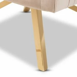New 👍 Amaya Velvet Lounge Chair Light Beige/Gold - Baxton Studio 🌟 16 New 👍 Amaya Velvet Lounge Chair Light Beige/Gold - Baxton Studio 🌟 -Living Room Chairs Sales unnamed file 2097