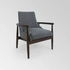 Best Pirce 🎉 Allamar Club Chair - Christopher Knight Home Navy Blue 🧨 -Living Room Chairs Sales unnamed file 2144