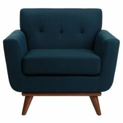 Best reviews of 🔥 Opal Linen Tufted Armchair - Safavieh Dark Teal ⭐ -Living Room Chairs Sales unnamed file 2177